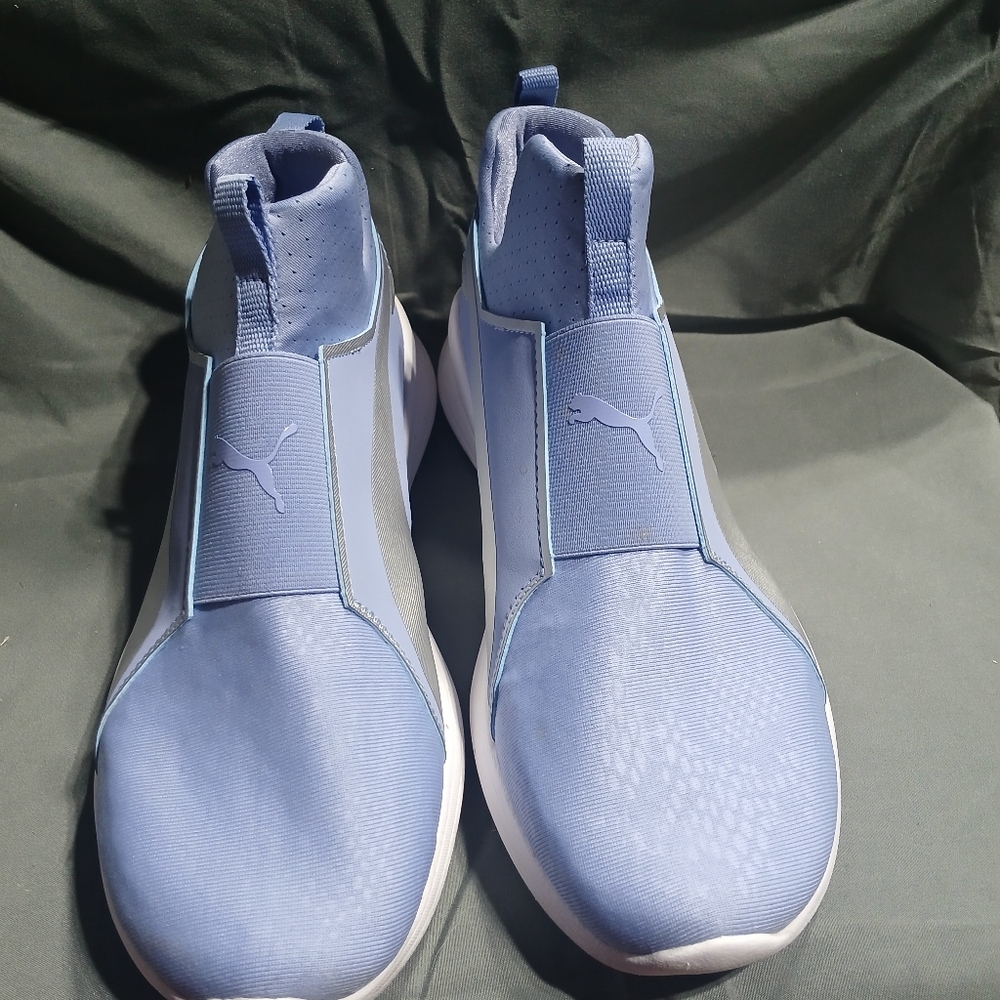 Puma Sky Blue Slip-On Sneakers - Picture 2 of 3